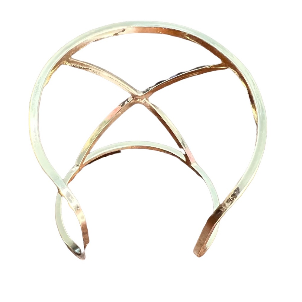 Gold Tone Cuff Bracelet - Picture 10 of 11